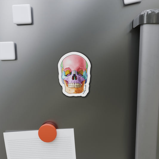 Skull Front View - Diecut Magnet