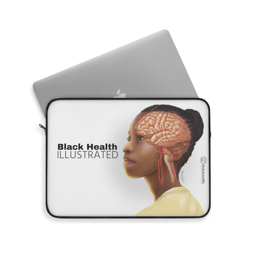 Black Health Illustrated Laptop Sleeve