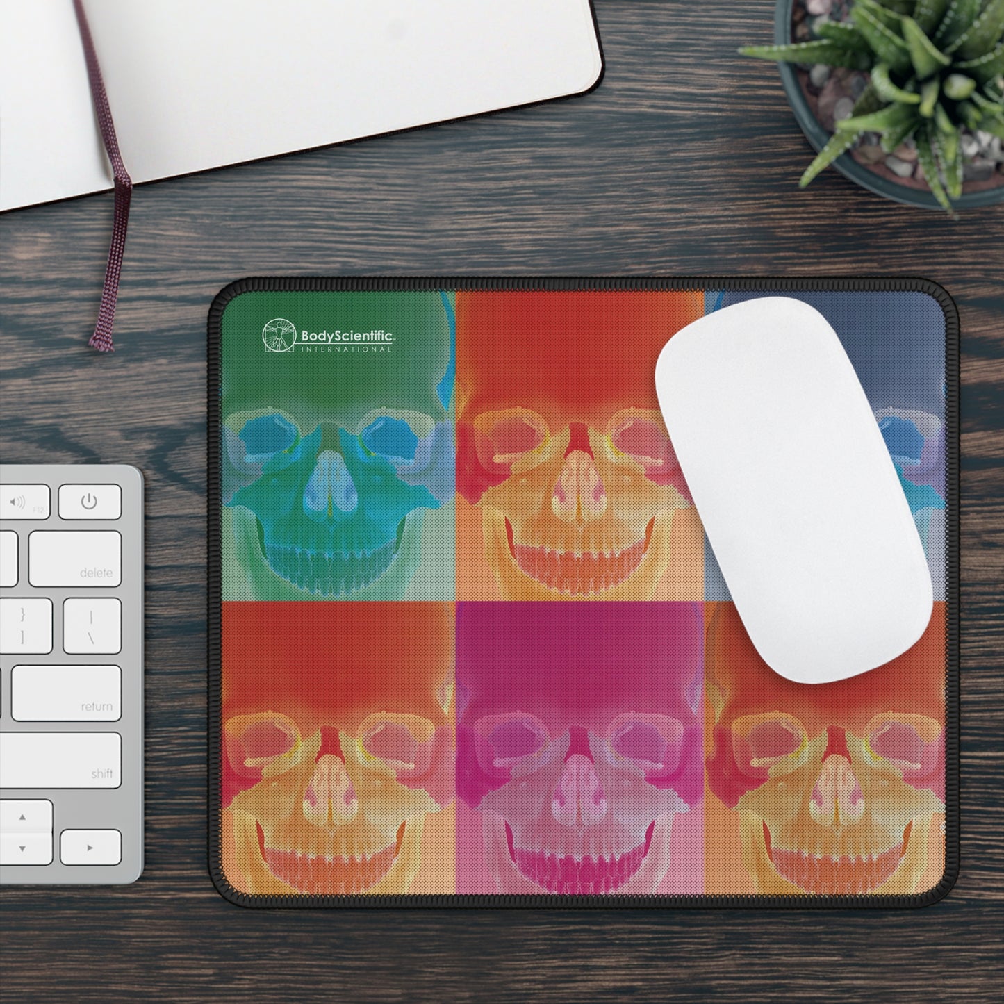 Neon Skull 6 Mouse Pad