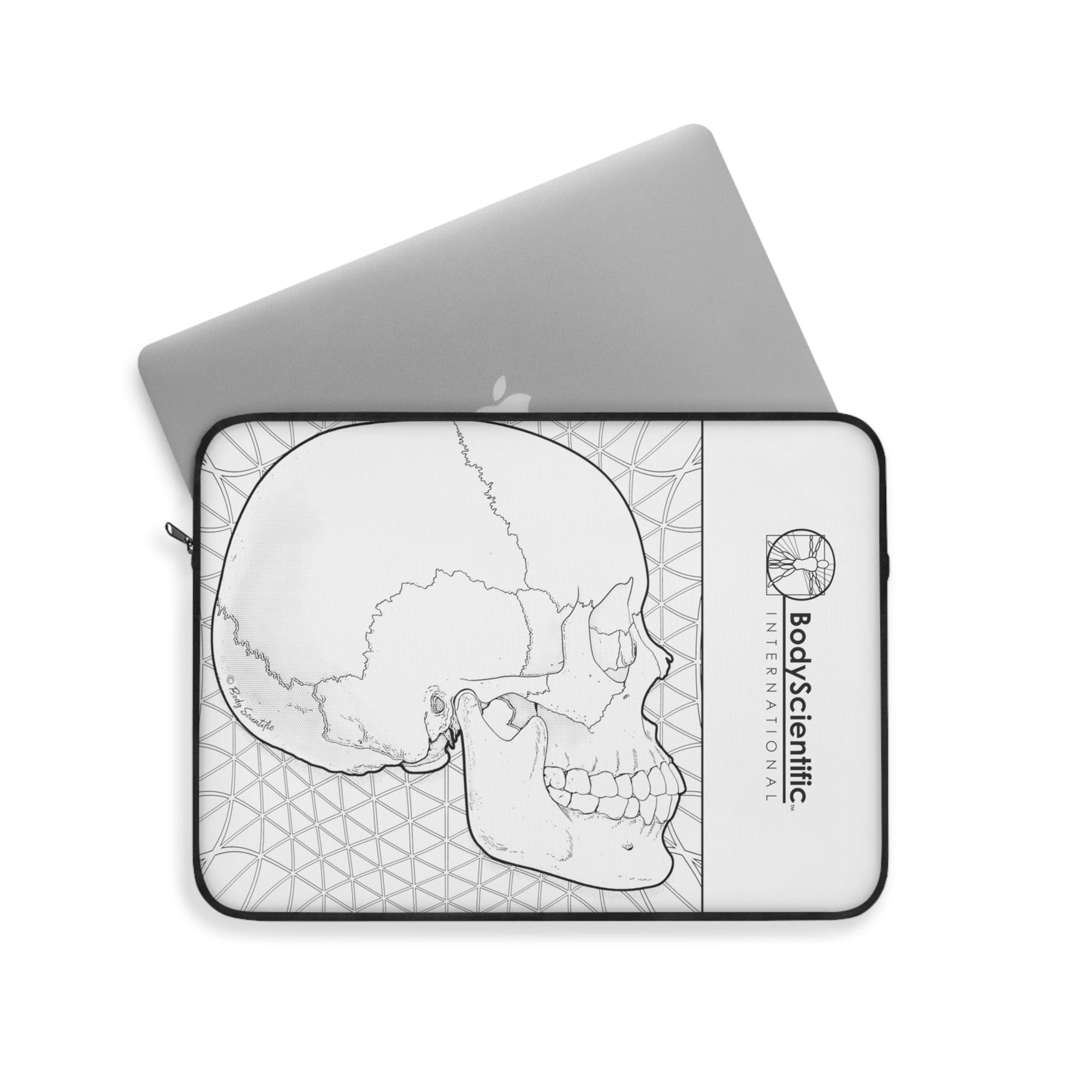 Skull Lateral View Laptop Sleeve