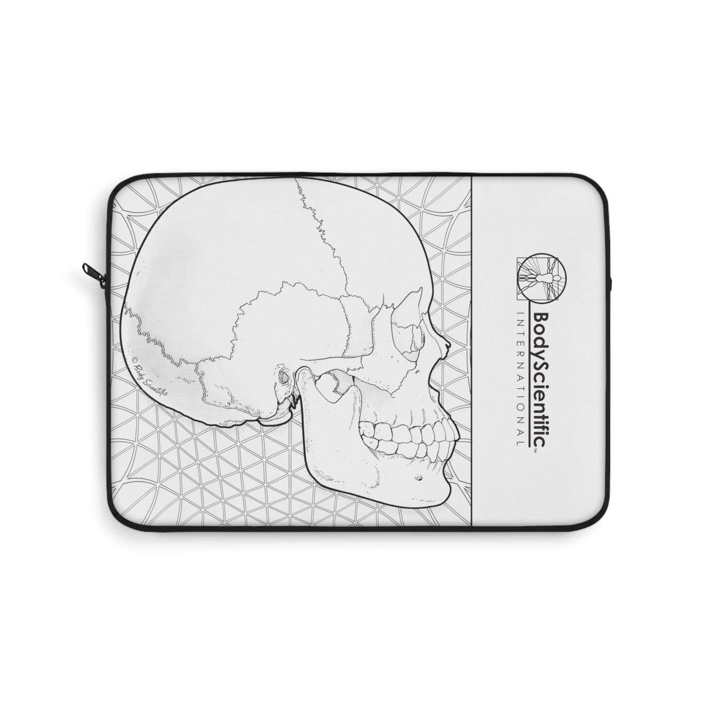 Skull Lateral View Laptop Sleeve