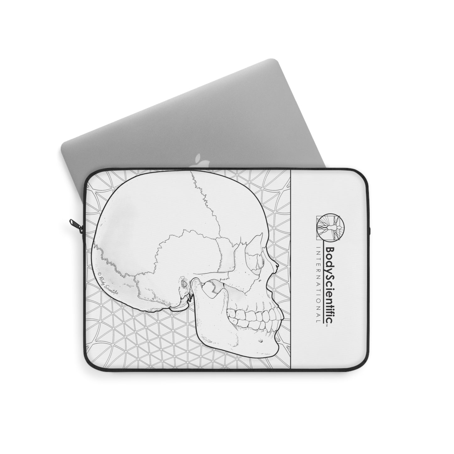 Skull Lateral View Laptop Sleeve