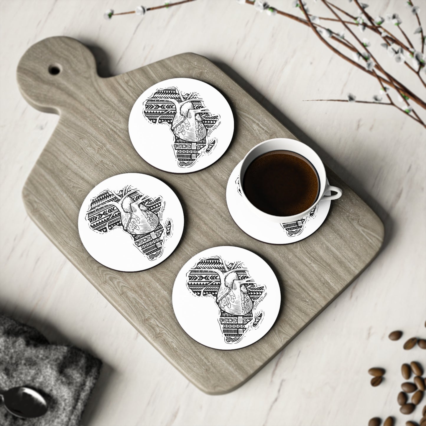 Africa Health Coasters