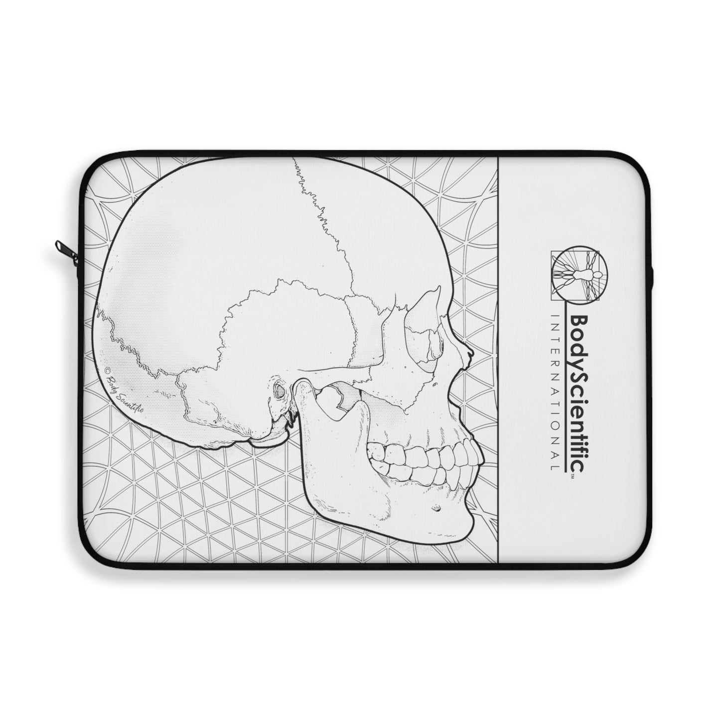 Skull Lateral View Laptop Sleeve