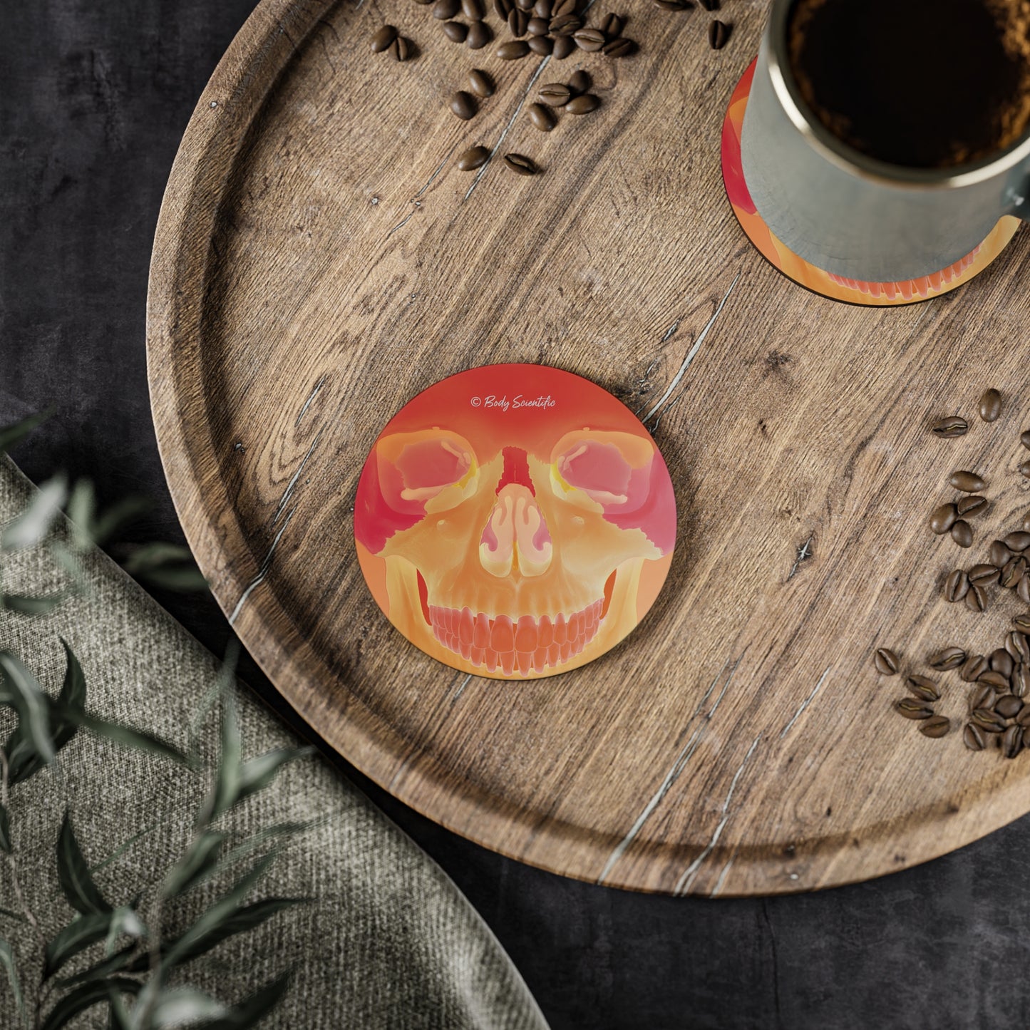 Neon Skull Coasters