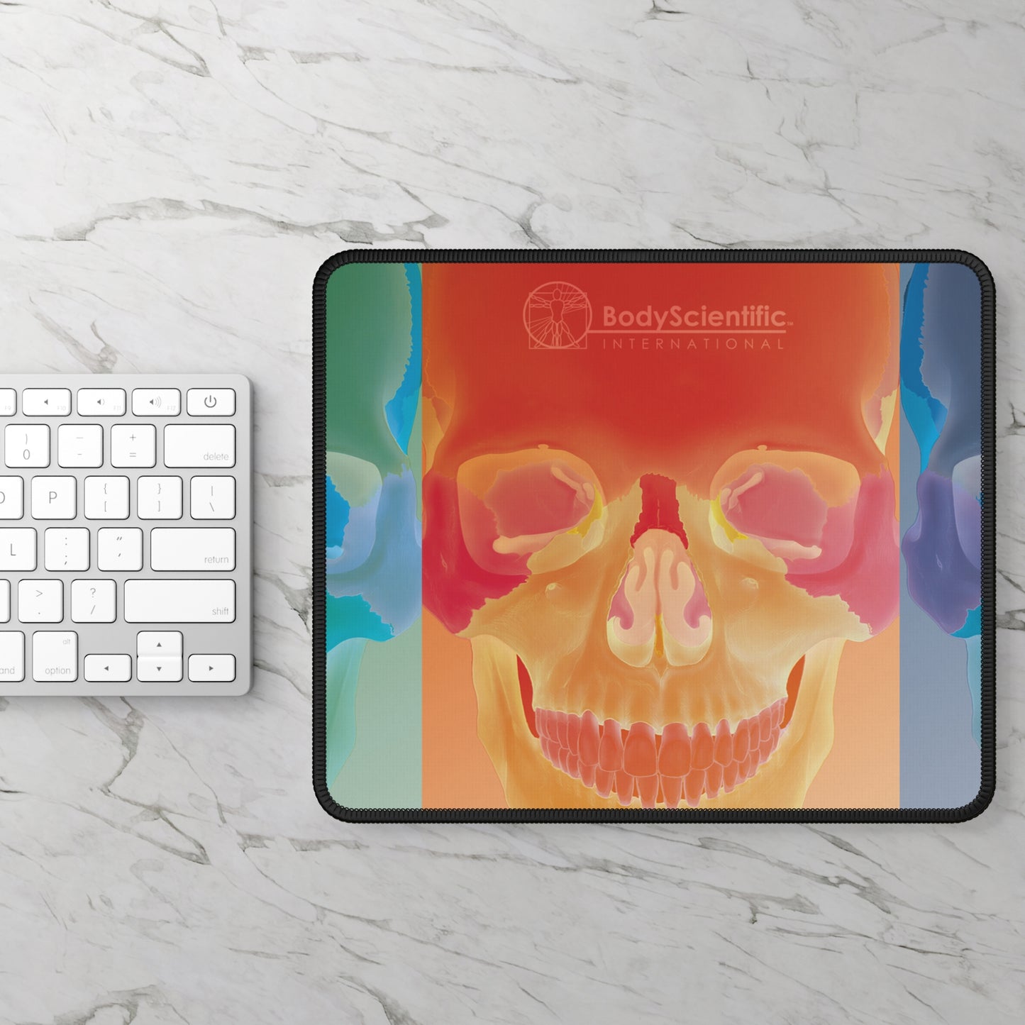 Neon Skull Gaming Mouse Pad